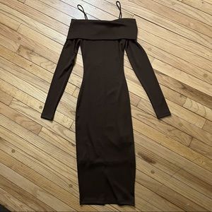 H&M Off the Shoulder Midi Dress